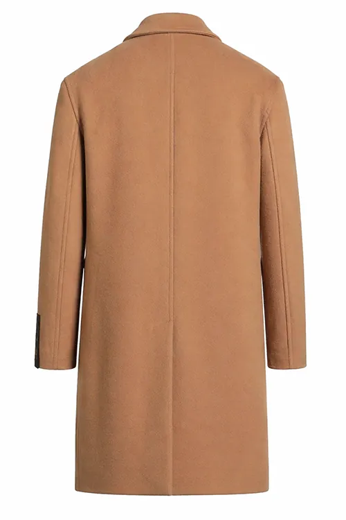 AI e-commerce — wool coat product shot, back view, Filmatix studio