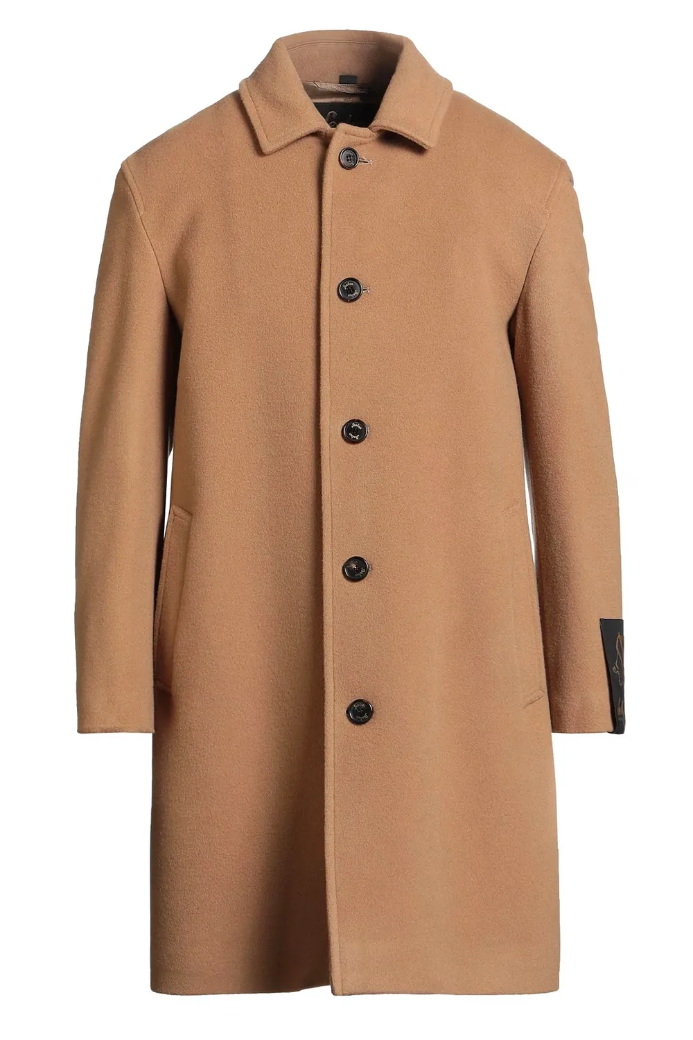 AI e-commerce — wool coat product shot, front view, Filmatix studio