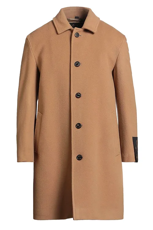 AI e-commerce — wool coat front side angle, size variant, Filmatix studio