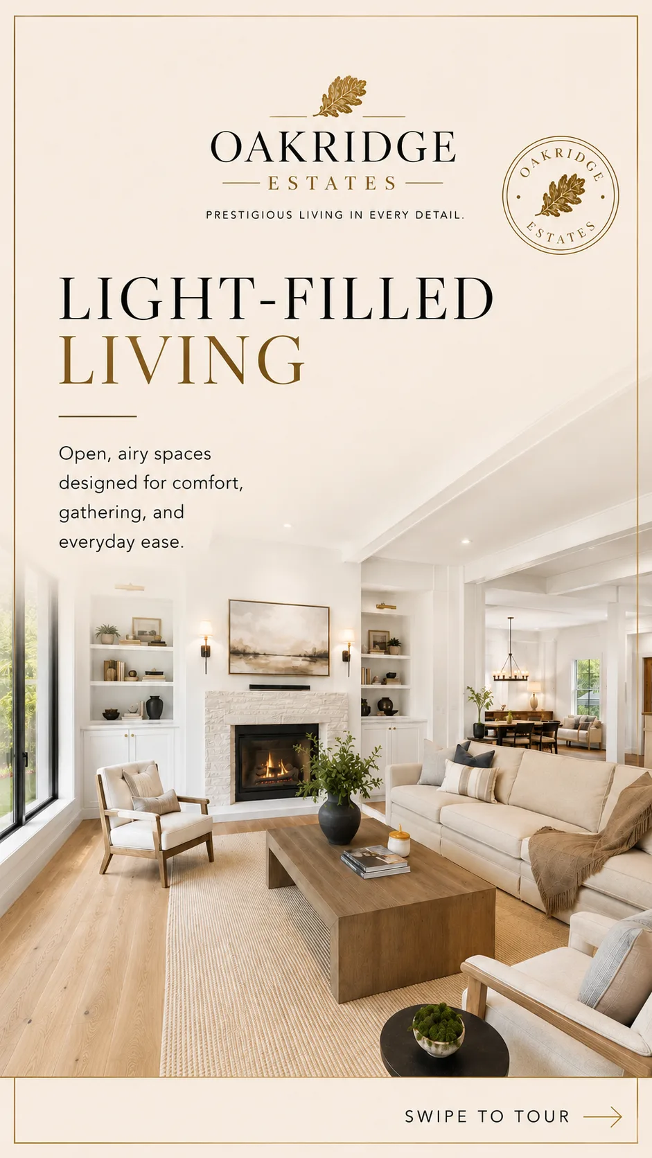 AI marketing — Oakridge Estates carousel slide 5, Filmatix