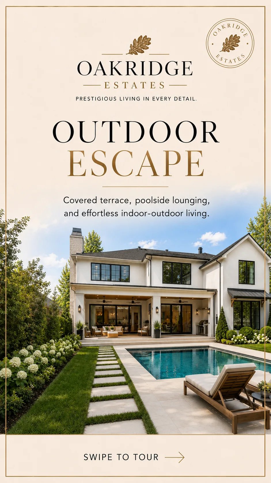 AI marketing — Oakridge Estates carousel slide 6, Filmatix