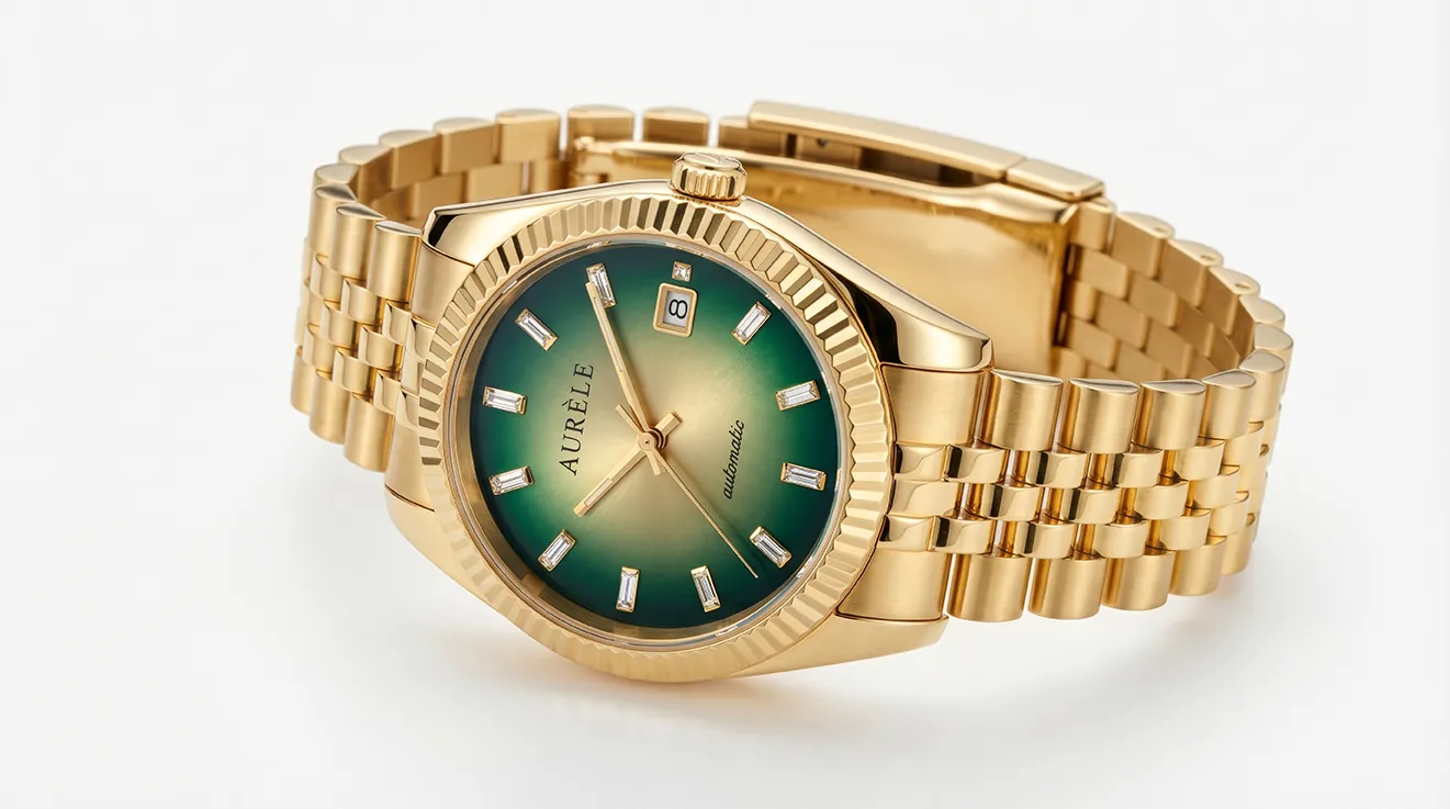 Watch product photo on white — input image for AI ad transformation